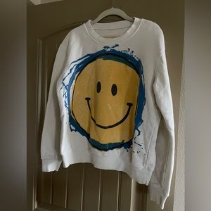 raquel allegra SMILEY FACE sweatshirt